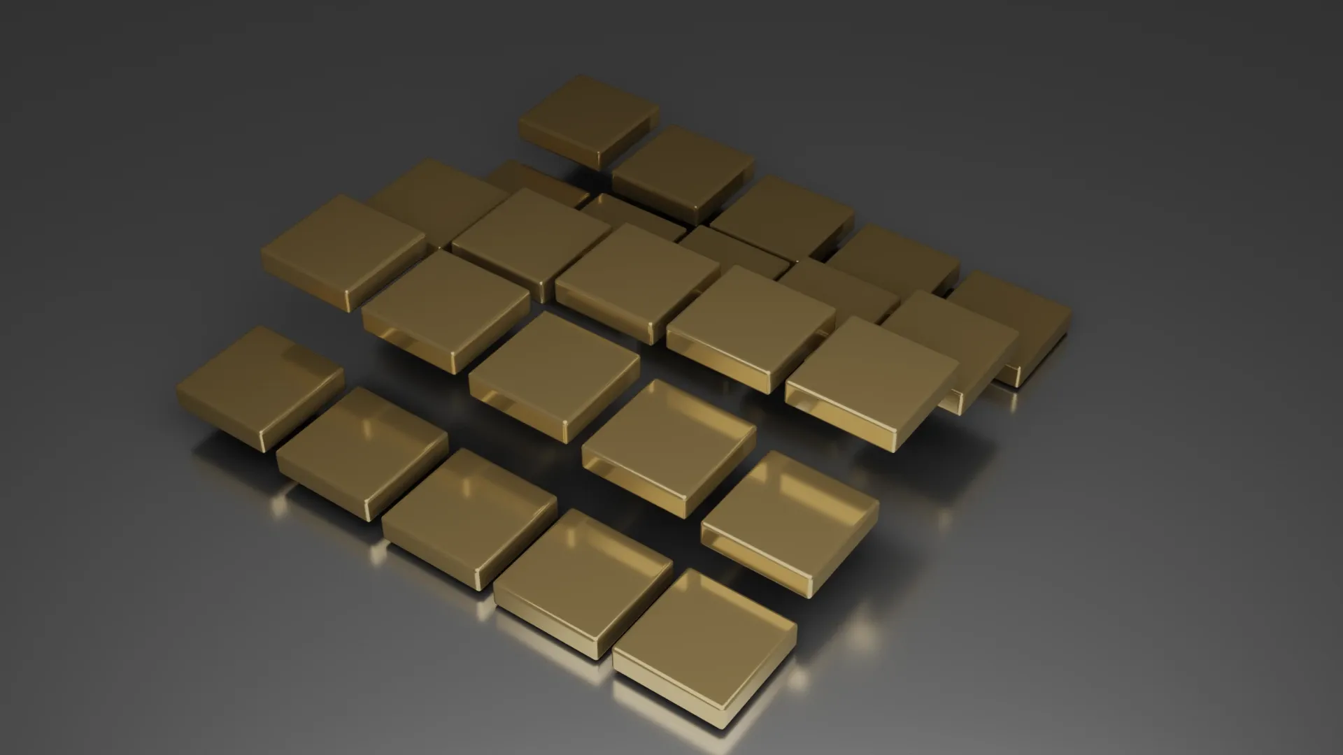 Animating an Array of Buttons with Geometry Nodes in Blender