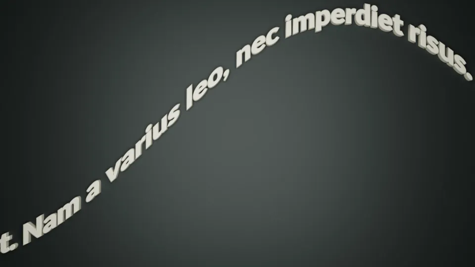 Bending Each Character in a Sinusoidal Scroller with Geometry Nodes